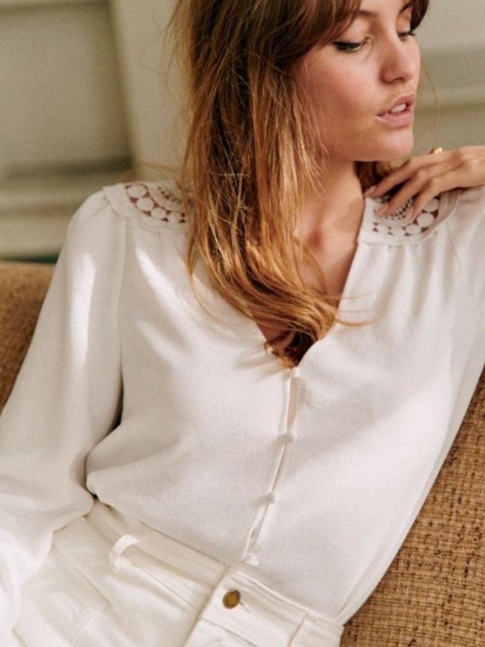 NWOT SEZANE AMALIA BLOUSE - Picture 1 of 5